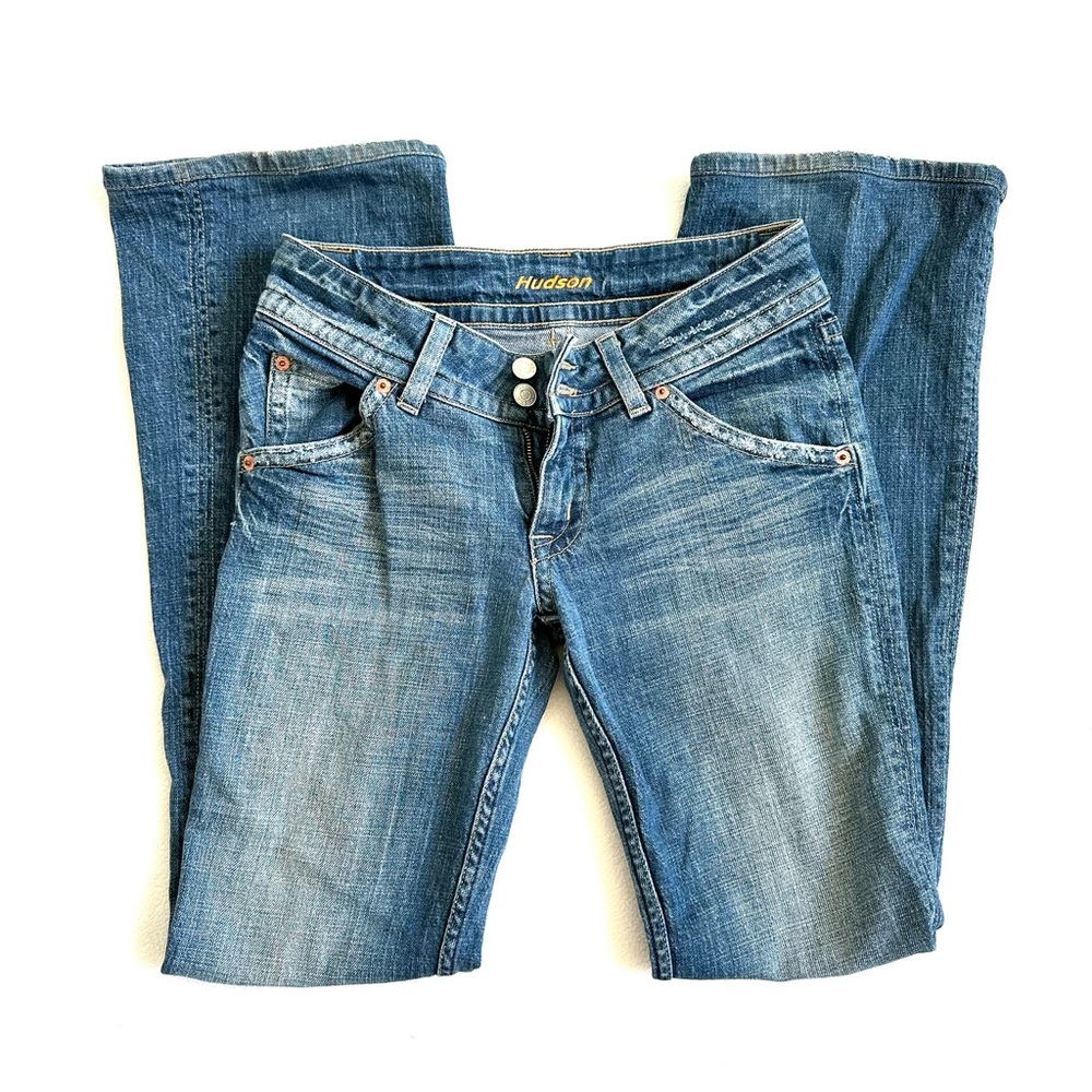 Hudson Women’s boot Cut signature low rise Jeans size 28